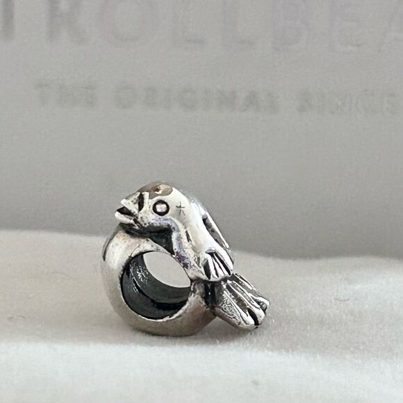TROLLBEADS Retired Sparrow Silver Bead LAA 925S NEW! Rare Find & Great Price - Picture 4 of 8